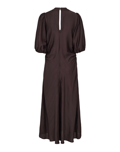 Co' Couture - HeraCC Puff Kjole - Dark Brown 